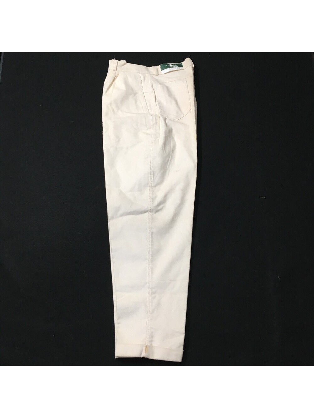 Vintage 90s Hunt Club Corduroy Pants Size 13 WHITE CREAM SEE STAINS 28 WAIST